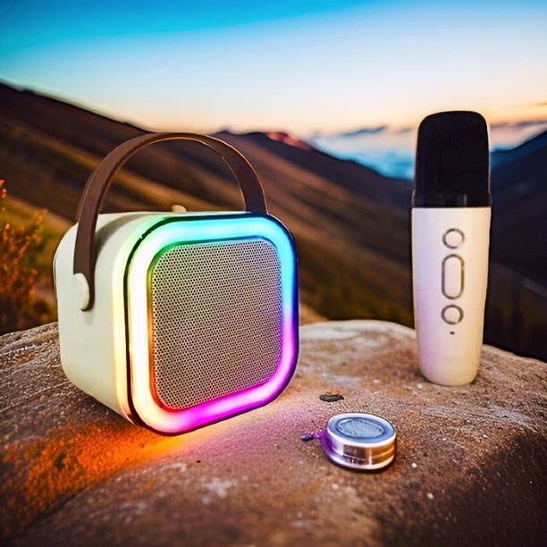 GUGGU Karaoke Speaker K12: Party POP Wireless Bluetooth Speaker with Mic, RGB 17 10 W Bluetooth Speaker