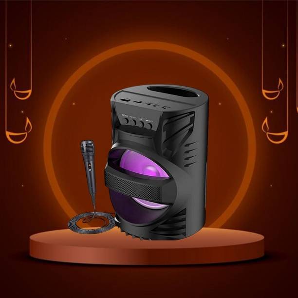 GUGGU DJ Box Speaker with FM Radio, Mic & USB Pen Drive 5W Bluetooth SpeakerXV79 5 W Bluetooth Party Speaker