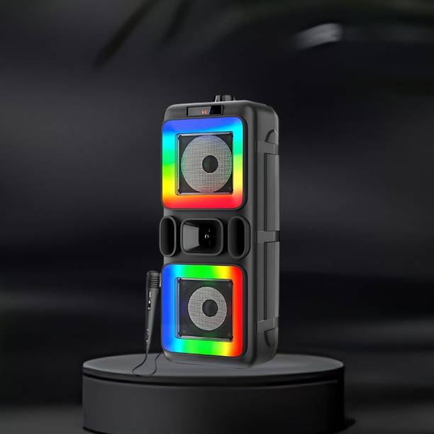 FRONY DJ Box 40W Bluetooth Speaker with FM Radio, Mic & RGB Light Party SpeakerCV289 40 W Bluetooth Party Speaker