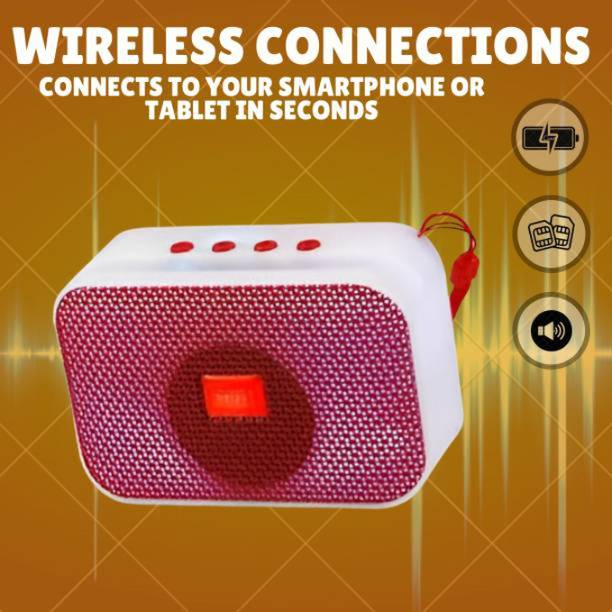 AIZINA Rechargeable Speaker with Dynamic Sound & Powerful Bass_YAU 5 W Bluetooth Speaker