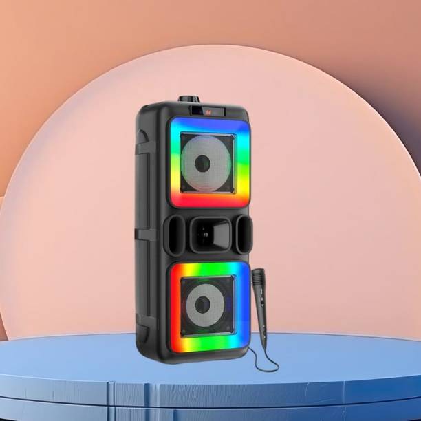 GUGGU DJ Box 40W Bluetooth Speaker with FM Radio, Mic & RGB Light Party SpeakerQA185 40 W Bluetooth Party Speaker