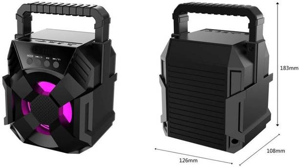 IMMUTABLE Super 2200 mAh Bluetooth WS01 Speaker(Black)mnb2 56 W Bluetooth PA Speaker