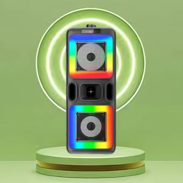 FRONY DJ Box 40W Bluetooth Speaker with FM Radio, Mic & RGB Light Party SpeakerCV48 40 W Bluetooth Party Speaker