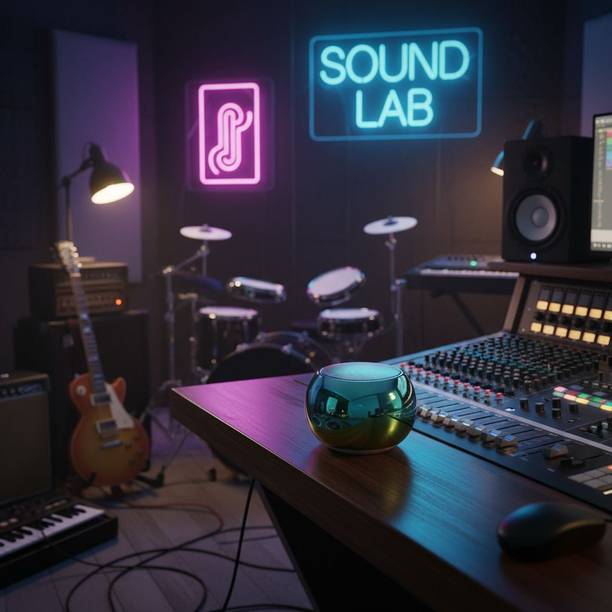 Saibaba Insulators Mini Bluetooth Speaker, Mini Boost, M4 Wireless Coin Speaker with Google & Siri Assistant Smart Speaker