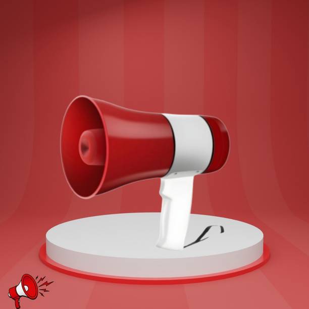 Clairbell Handheld Megaphone with Siren, Microphone & Rechargeable for Outdoor EventsA273 Megaphone Portable Megaphone Siren Loudspeaker Function &Long Battery Backupd273 Outdoor PA System