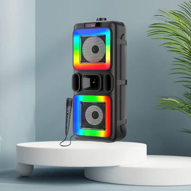FRONY DJ Box 40W Bluetooth Speaker with FM Radio, Mic & RGB Light Party SpeakerCV302 40 W Bluetooth Party Speaker
