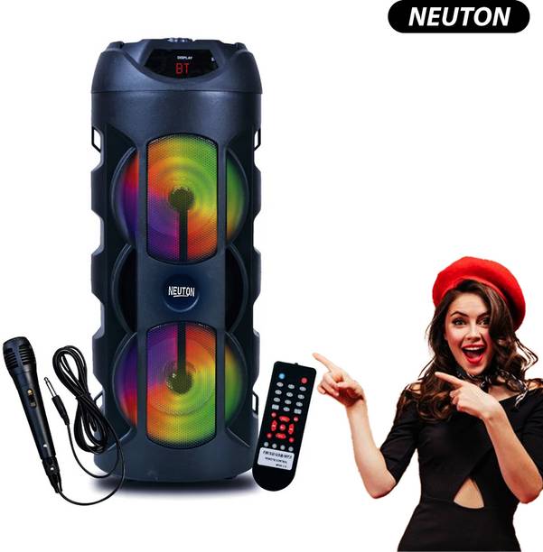 NEUTON WOW King with Wired Mic and Remote 40 W Bluetooth with RGB LIGHT 40 W Bluetooth Tower Speaker