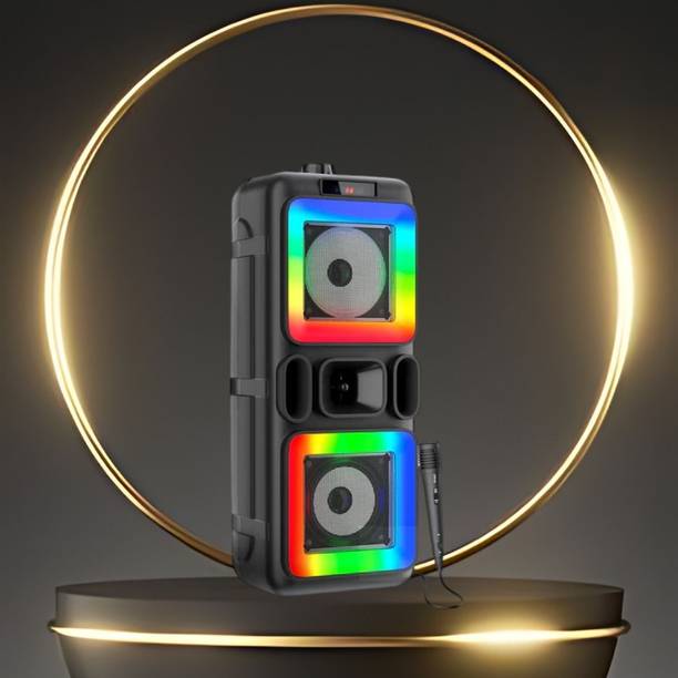 FRONY DJ Box 40W Bluetooth Speaker with FM Radio, Mic & RGB Light Party SpeakerCV96 40 W Bluetooth Party Speaker