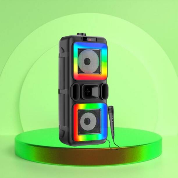 FRONY DJ Box 40W Bluetooth Speaker with FM Radio, Mic & RGB Light Party SpeakerCV124 40 W Bluetooth Party Speaker