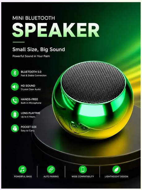 KUMB144 M34 Mini Boost 10w Bluetooth Speaker with mic 4D Extra Bass with Google, Alexa & Siri Assistant Smart Speaker