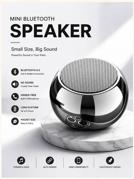 KUMB144 M4 Portable Bluetooth Mini Speaker. with Google, Alexa & Siri Assistant Smart Speaker