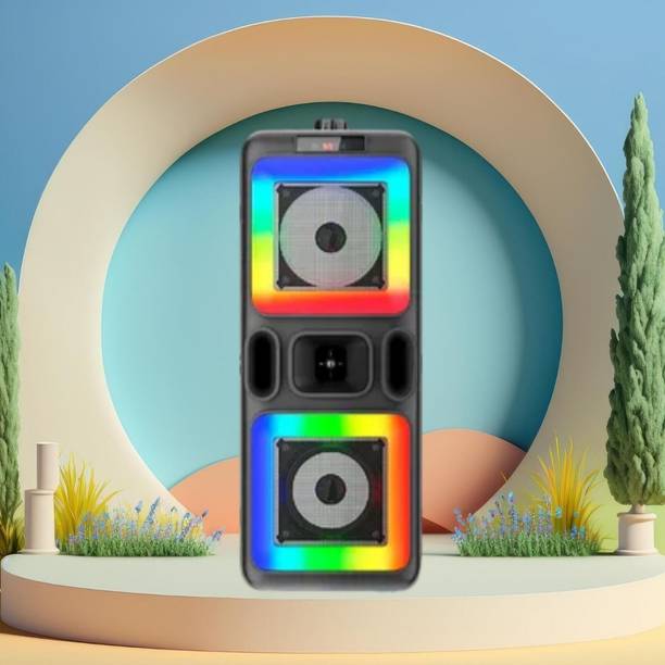 FRONY DJ Box 40W Bluetooth Speaker with FM Radio, Mic & RGB Light Party SpeakerCV68 40 W Bluetooth Party Speaker