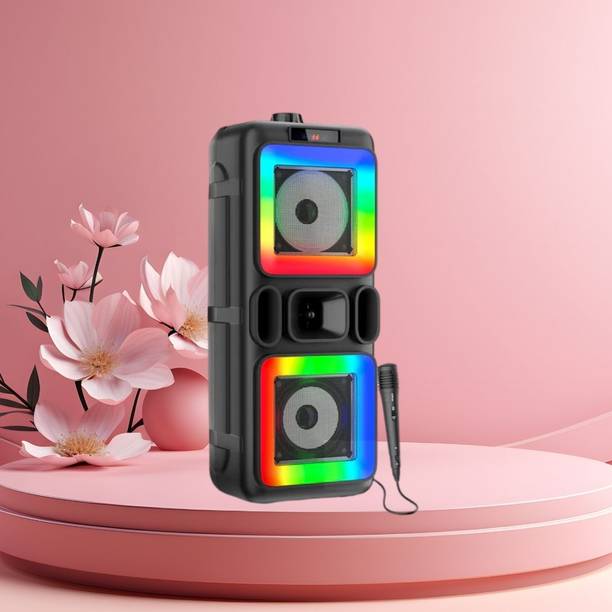 FRONY DJ Box 40W Bluetooth Speaker with FM Radio, Mic & RGB Light Party SpeakerCV131 40 W Bluetooth Party Speaker