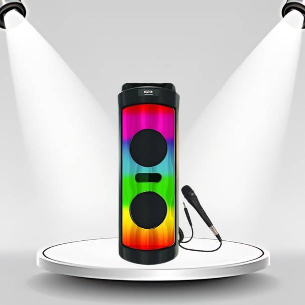 GUGGU DJ Box 40 W Bluetooth Speaker with FM Radio, Mic, RGB Light & 4 hour's backFO370 40 W Bluetooth Party Speaker