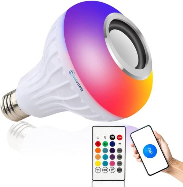 TECHEL Led Bulb Bluetooth Speaker Music Light White CXD27 56 W Bluetooth Party Speaker