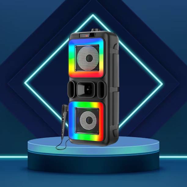 FRONY DJ Box 40W Bluetooth Speaker with FM Radio, Mic & RGB Light Party SpeakerCV320 40 W Bluetooth Party Speaker