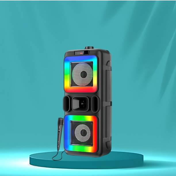 GUGGU DJ Box 40W Bluetooth Speaker with FM Radio, Mic & RGB Light Party SpeakerQA325 40 W Bluetooth Party Speaker