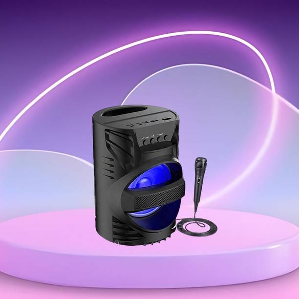 GUGGU DJ Box Speaker with FM Radio, Mic & USB Pen Drive 5W Bluetooth SpeakerXV428 5 W Bluetooth Party Speaker