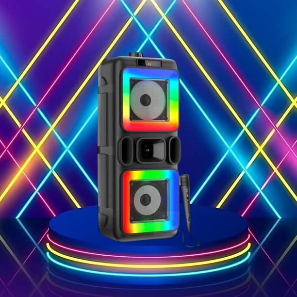 FRONY DJ Box 40W Bluetooth Speaker with FM Radio, Mic & RGB Light Party SpeakerCV118 40 W Bluetooth Party Speaker