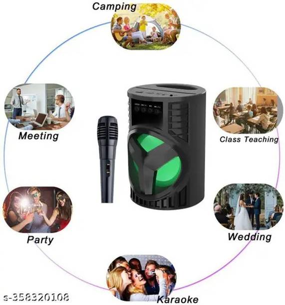 IMMUTABLE WS-03 Speaker With Mic, Party Speaker Bluetooth OIU12 56 W Bluetooth Party Speaker