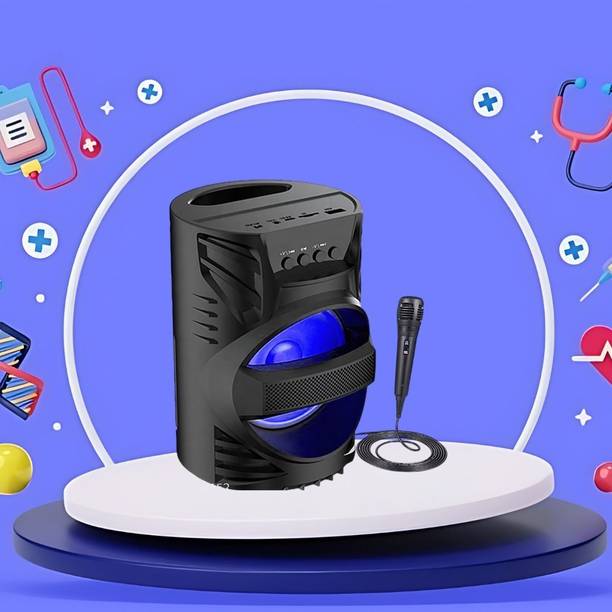 GUGGU DJ Box Speaker with FM Radio, Mic & USB Pen Drive 5W Bluetooth SpeakerXV299 5 W Bluetooth Party Speaker