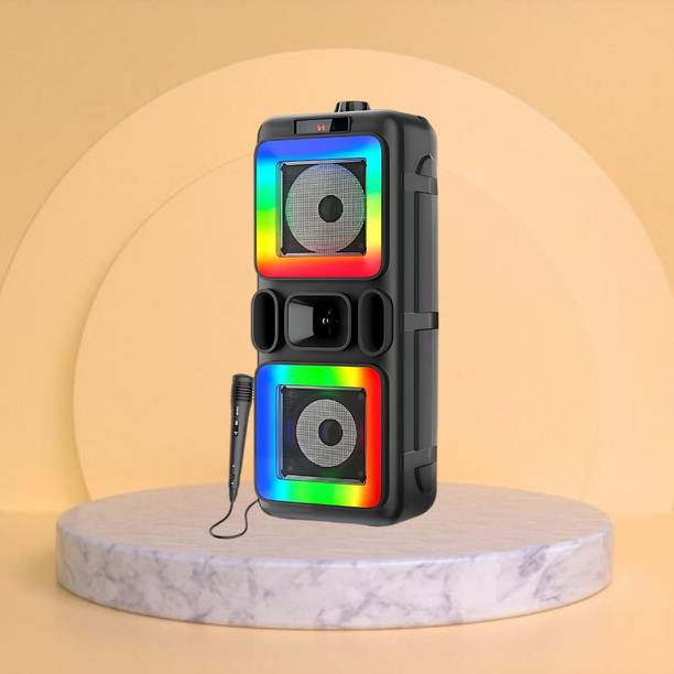 GUGGU DJ Box 40W Bluetooth Speaker with FM Radio, Mic & RGB Light Party SpeakerQA310 40 W Bluetooth Party Speaker