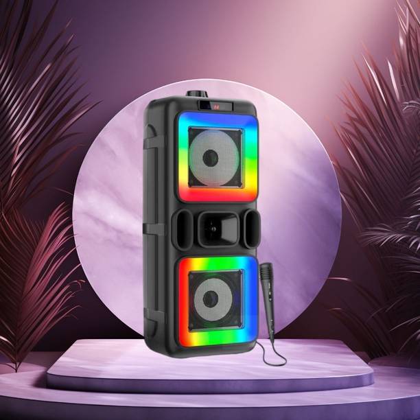 FRONY DJ Box 40W Bluetooth Speaker with FM Radio, Mic & RGB Light Party SpeakerCV215 40 W Bluetooth Party Speaker