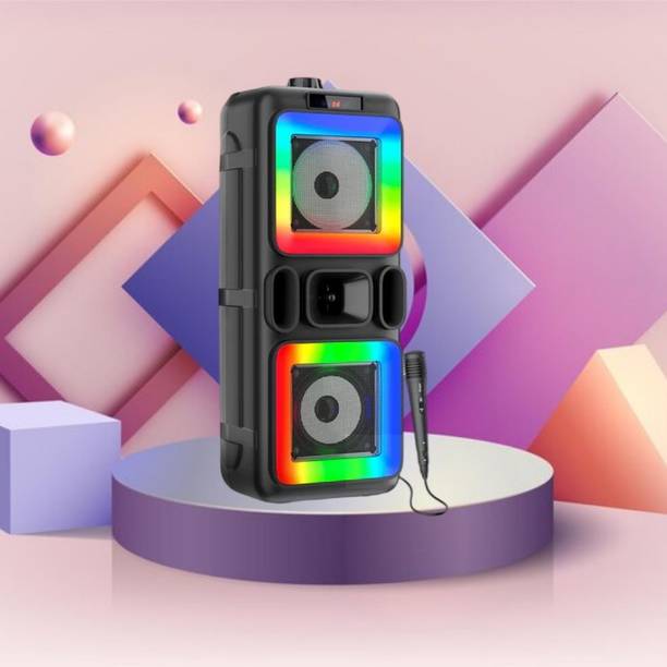 FRONY DJ Box 40W Bluetooth Speaker with FM Radio, Mic & RGB Light Party SpeakerCV221 40 W Bluetooth Party Speaker