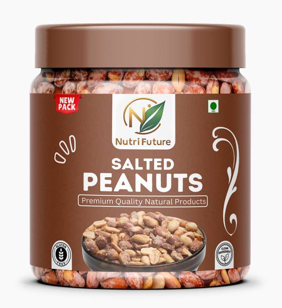NUTRIFUTURE Salted Peanuts, Natural Products, Vegetarian, Healthy Protein Snack, Vegan