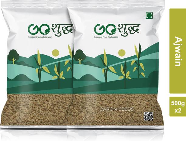 Goshudh Ajwain Carom Seeds 1 kg (500g Each Pack of 2) | Aromatic & Authentic Taste