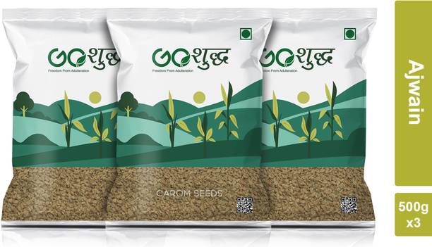Goshudh Ajwain Carom Seeds 1.5 kg (500g Each Pack of 3) | Aromatic & Authentic Taste