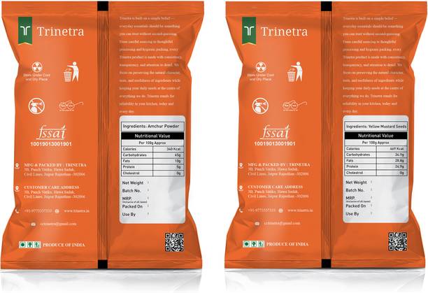 Trinetra Amchur Powder 1 Kg & Sarso 1 Kg Combo Pack 2000g
