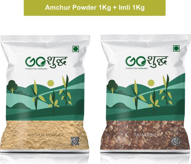 Goshudh Amchur Powder 1 Kg & Imli 1 Kg Combo Pack 2000g