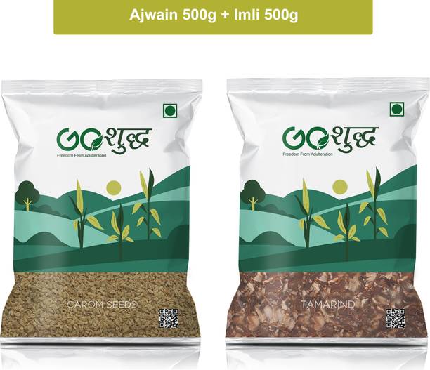 Goshudh Ajwain 500 g & Imli 500 g Combo Pack 1000g