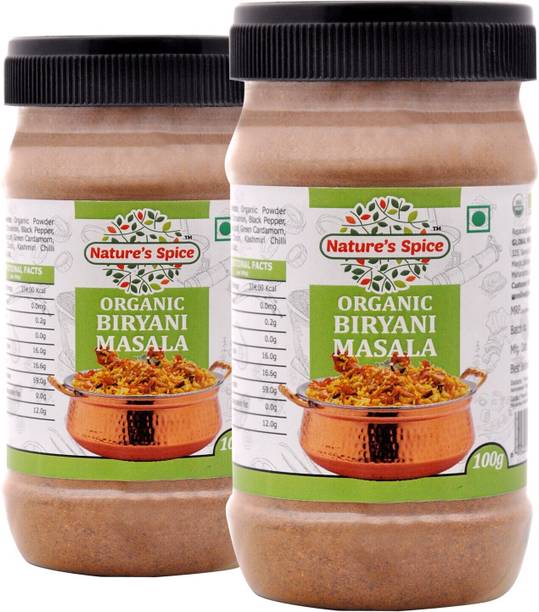 Nature's Spice Organic Biryani Masala, Combo Pack of 2 x 100 Grams