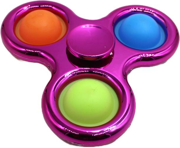 neoinsta shopping Very beautiful big size light weight plastic popit spinner Pink colour Design-5