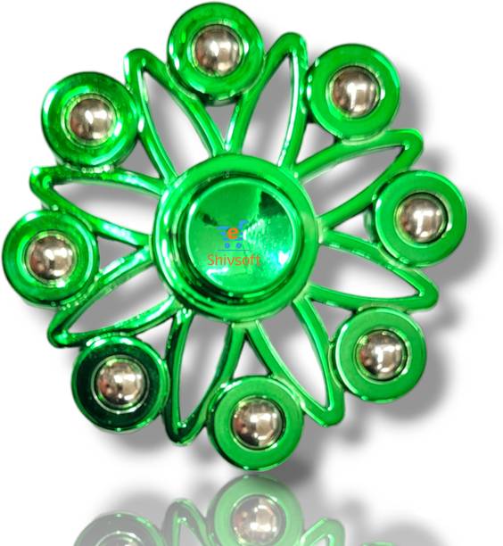 Shivsoft Mettalic 8 Goli Big Size Mix Fidget Puzzle Ball Bearing Spinner