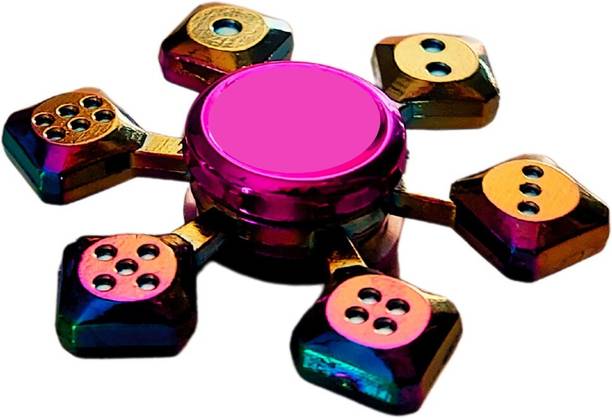 KARBD Rainbow Gyro Dice Fidget Spinner Hand Toy Stress Relief Tabletop Game