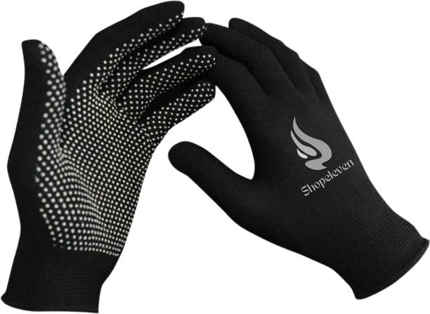 शॉप इलेवन Ultra-Soft & Breathable Work Sports Gloves - Lightweight बैटिंग के दस्ताने
