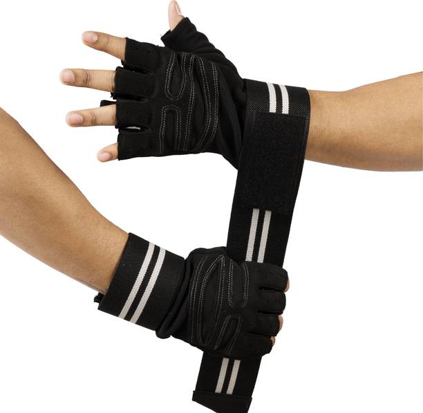 BAD OWL Gym Gloves for Men & Women with Wrist Support Accessories for Training, Exercise Gym & Fitness Gloves