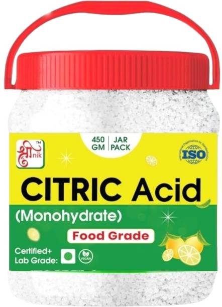 hinik Pure Citric Acid crystal (Nimbu Sat ) for Cleaning-Food Grade-Multiple Use_450gm Stain Remover