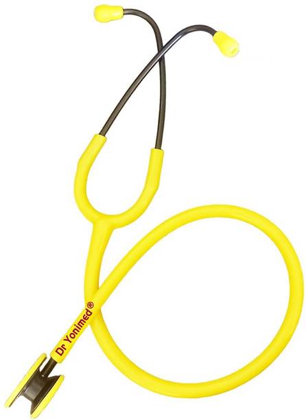 DR YONIMED Stethoscope Perfect AL Yellow Dual Head For Doctors, Nurses & Medical Students Acoustic Stethoscope