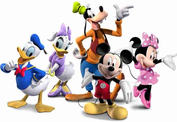 TripodBrothers 15 cm Mickey Mouse Wall Sticker – Self Adhesive Vinyl Cartoon Décor for Kids Room Self Adhesive Sticker