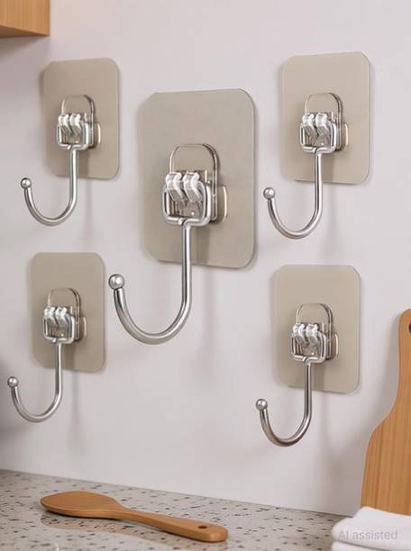 QARB Self Adhesive Hook / Drill Free Hooks / Wall Hanging Storage Hook 5