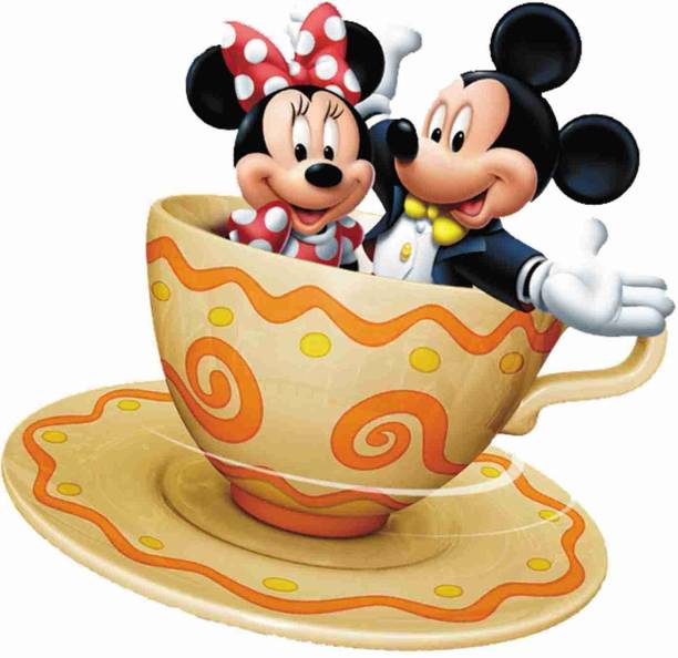 TripodBrothers 15 cm Mickey Mouse Wall Sticker – Self Adhesive Vinyl Cartoon Décor for Kids Room Self Adhesive Sticker