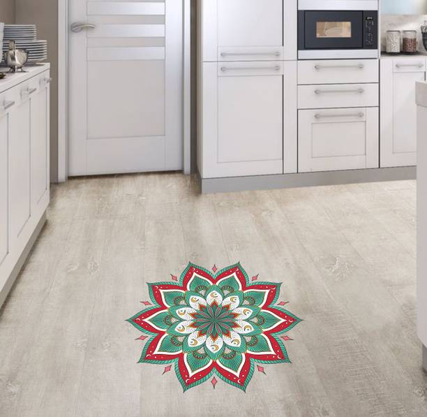 Epithet Studio 60 cm Floor Art Rangoli' Sticker (Floor Covering Size - 60cm X 60cm) Self Adhesive Sticker