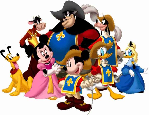 GovardhanSons 59 cm Mickey Mouse Wall Sticker – Self Adhesive Vinyl Cute Cartoon Décor for Kids Room Self Adhesive Sticker