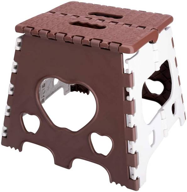 Shiv Enterprises. 12 inch Brown folding stool Living & Bedroom Stool