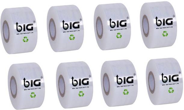 BIPLPACTECH 5 cm 328 ft Oxo-Biodegradable Packing Material (Pack of 8) Transparent stretch film roll