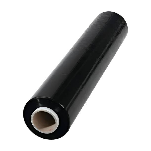 PrimeTrading 50 cm 328 ft Black Stretch Film 20inch 100meter Packaging Material Pack of 1